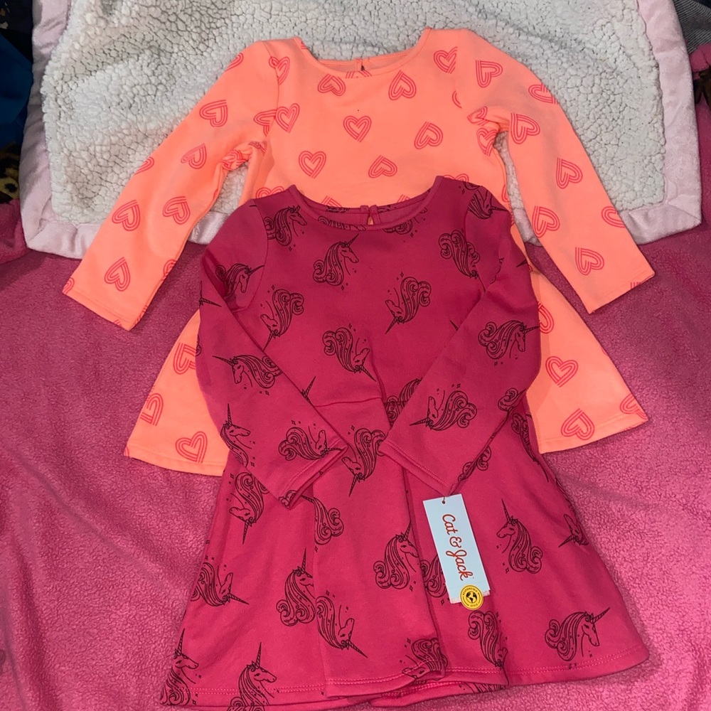 Brand new cat & jack dresses toddler 3T!!
